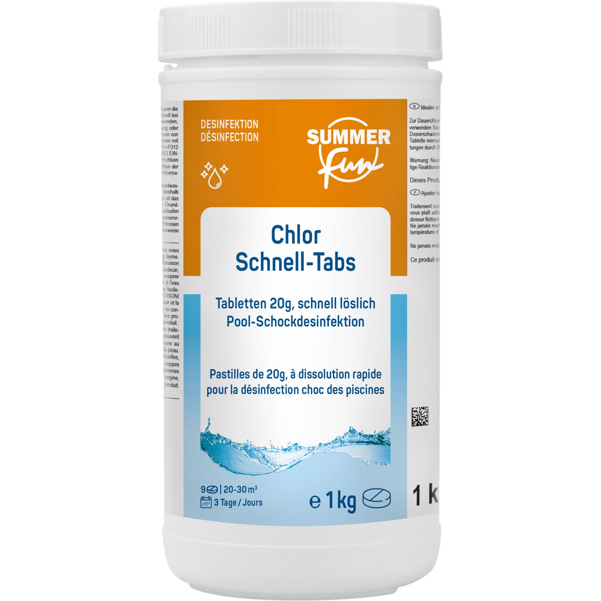 Summer Fun Chlor Schnell-Tabs 20 g - 1 kg Summer Fun Chlor Schnell-Tabs 20 g - 1 kg